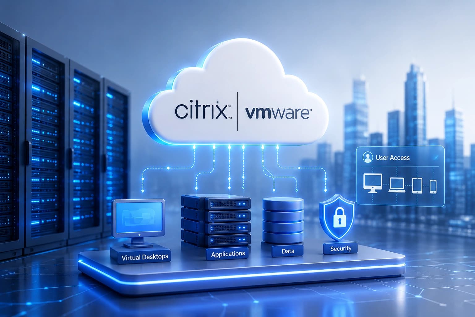 Citrix and VMware virtualization and digital workspace services